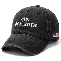 Ew Peasants Funny Medieval Renaissance Fair Washed Cotton Baseball Cap