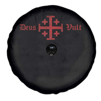 Deus Vult Catholic Knight Templar Crusader Cross Spare Tire Cover