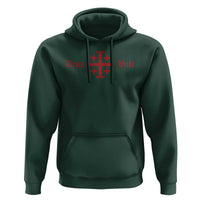 Deus Vult Catholic Knight Templar Crusader Cross Hoodie