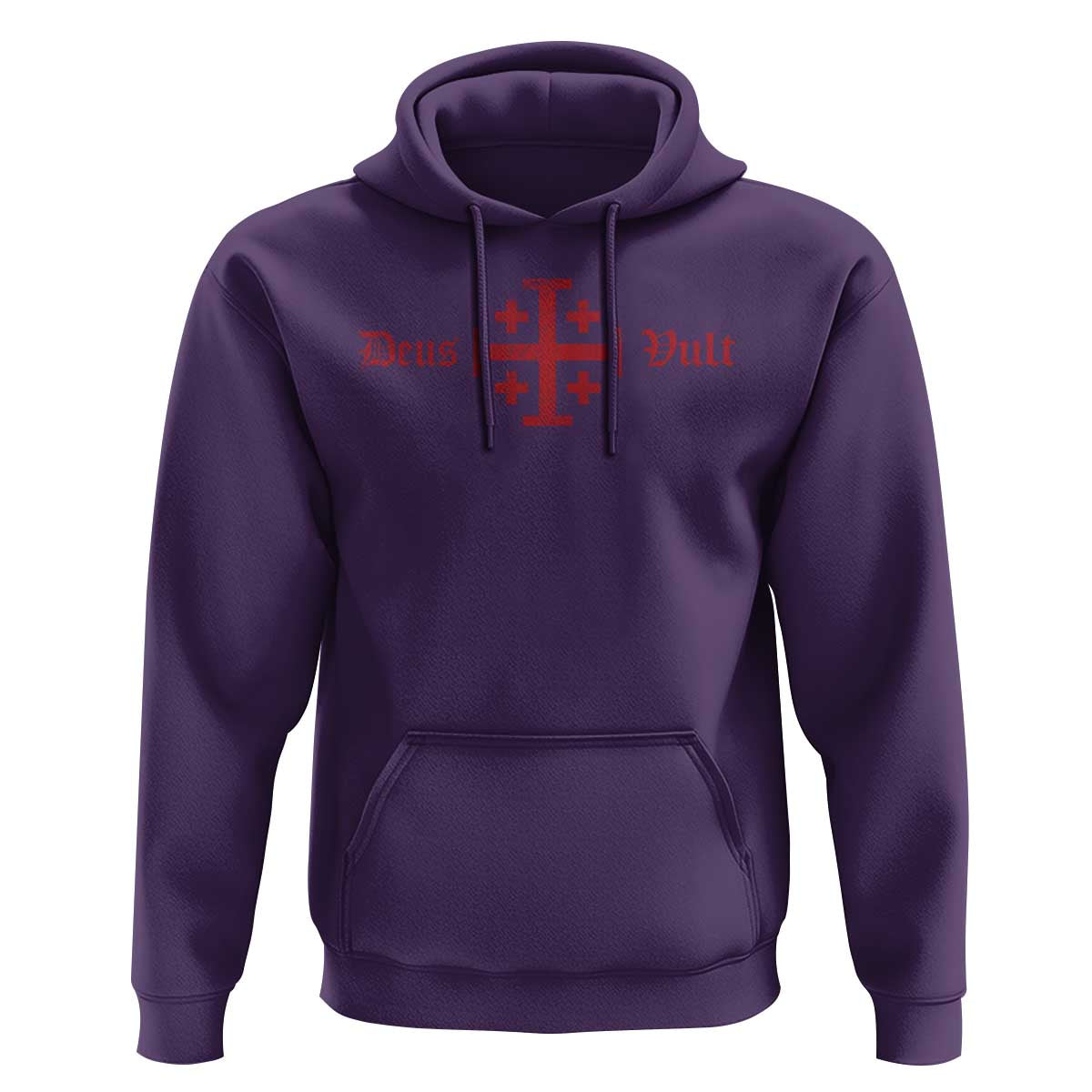 Deus Vult Catholic Knight Templar Crusader Cross Hoodie