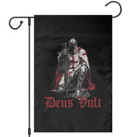 Deus Vult Knights Templar Gun Lover Garden Flag Crusader Cross Soldier of Christ