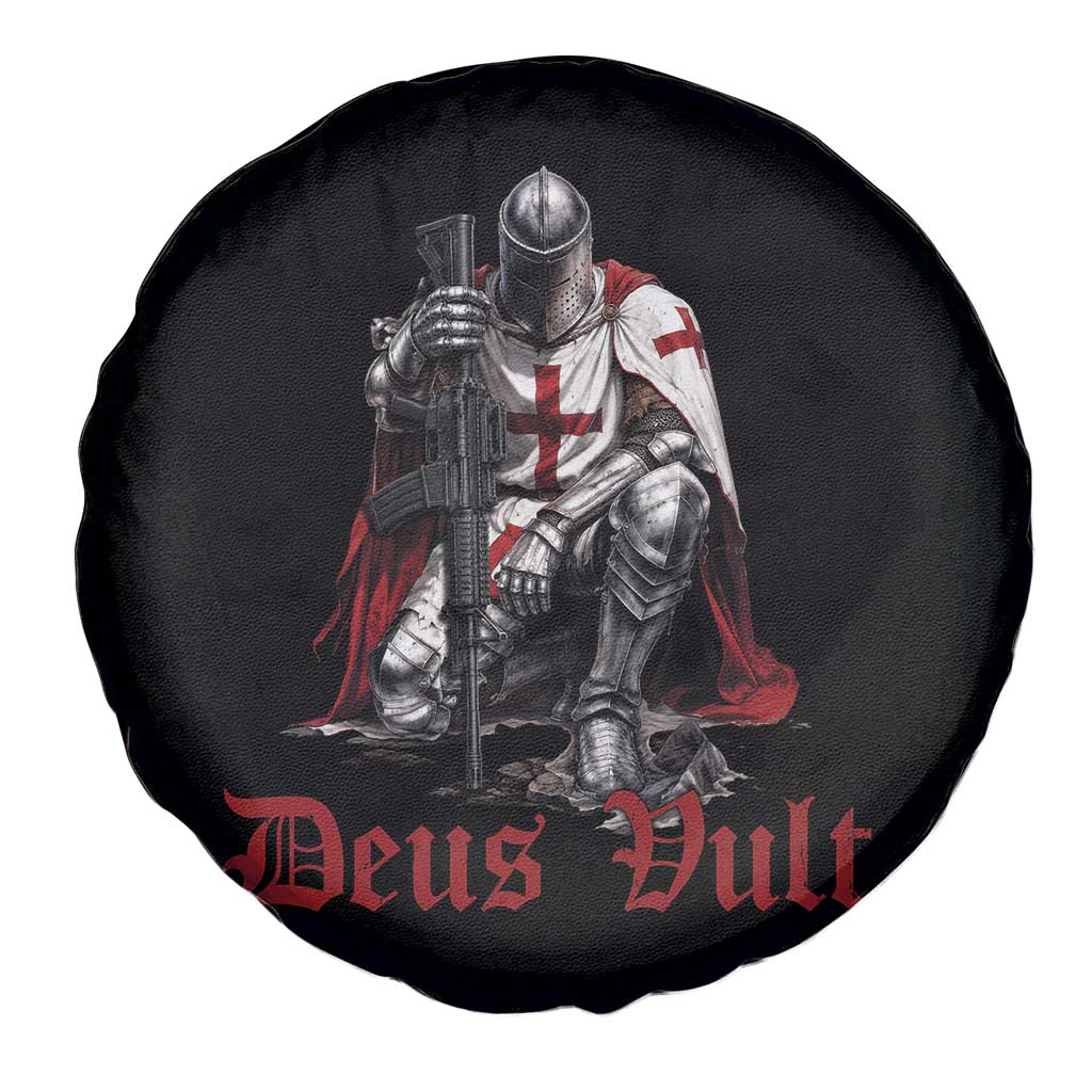 Deus Vult Knights Templar Gun Lover Spare Tire Cover Crusader Cross Soldier of Christ