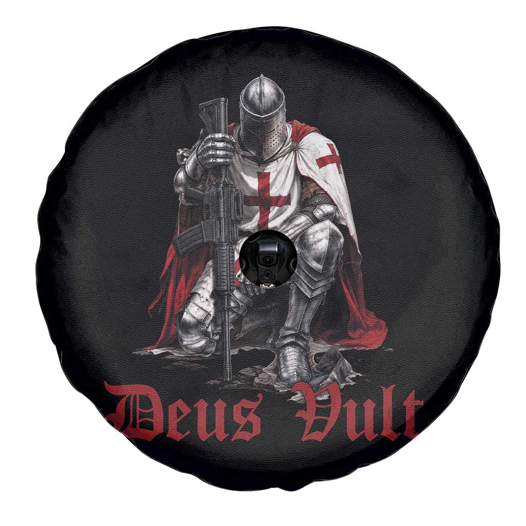 Deus Vult Knights Templar Gun Lover Spare Tire Cover Crusader Cross Soldier of Christ
