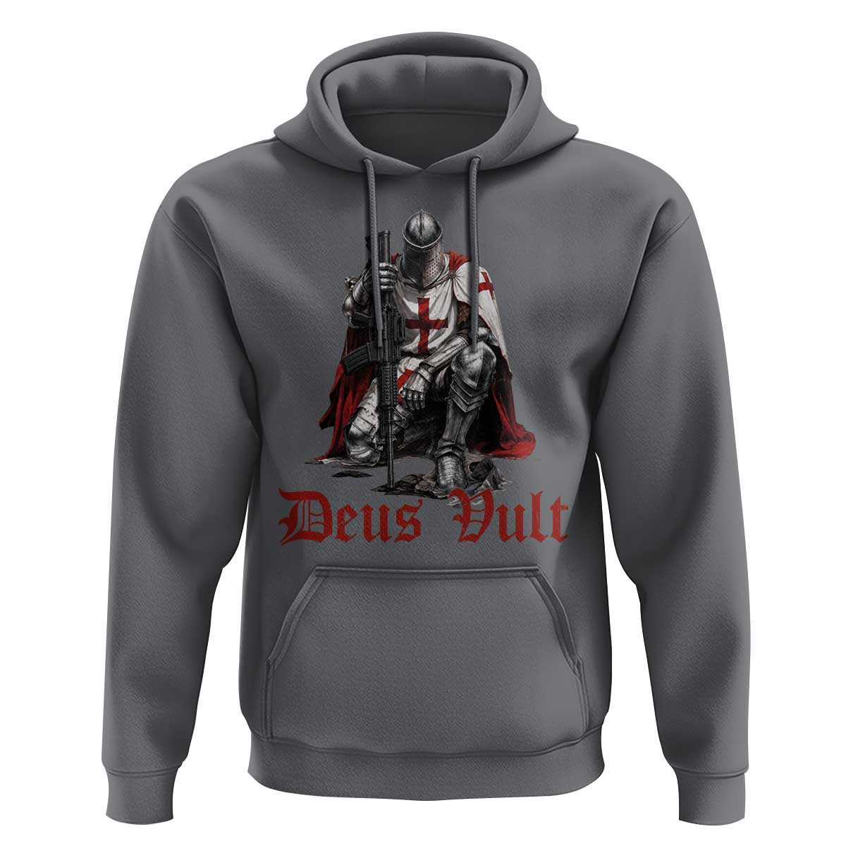 Deus Vult Knights Templar Gun Lover Hoodie Crusader Cross Soldier of Christ