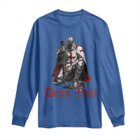 Deus Vult Knights Templar Gun Lover Long Sleeve Shirt Crusader Cross Soldier of Christ
