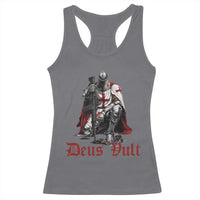 Deus Vult Knights Templar Gun Lover Racerback Tank Top Crusader Cross Soldier of Christ