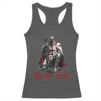 Deus Vult Knights Templar Gun Lover Racerback Tank Top Crusader Cross Soldier of Christ
