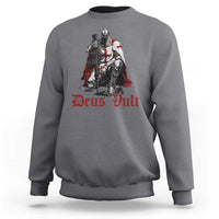 Deus Vult Knights Templar Gun Lover Sweatshirt Crusader Cross Soldier of Christ