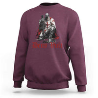 Deus Vult Knights Templar Gun Lover Sweatshirt Crusader Cross Soldier of Christ