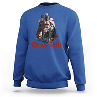 Deus Vult Knights Templar Gun Lover Sweatshirt Crusader Cross Soldier of Christ