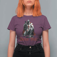 Deus Vult Knights Templar Gun Lover T Shirt For Women Crusader Cross Soldier of Christ