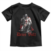 Deus Vult Knights Templar Gun Lover Toddler T Shirt Crusader Cross Soldier of Christ