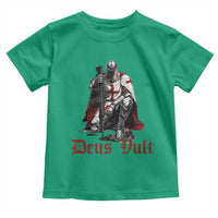 Deus Vult Knights Templar Gun Lover Toddler T Shirt Crusader Cross Soldier of Christ