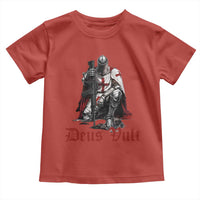 Deus Vult Knights Templar Gun Lover Toddler T Shirt Crusader Cross Soldier of Christ