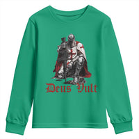 Deus Vult Knights Templar Gun Lover Youth Sweatshirt Crusader Cross Soldier of Christ