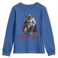 Deus Vult Knights Templar Gun Lover Youth Sweatshirt Crusader Cross Soldier of Christ