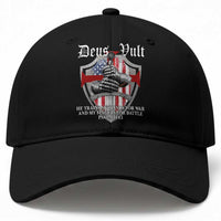 Deus Vult Knights Templar Baseball Cap He Trains My Hands For War And My Fingers For Battle