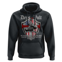 Deus Vult Knights Templar Hoodie He Trains My Hands For War And My Fingers For Battle