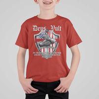 Deus Vult Knights Templar T Shirt For Kid He Trains My Hands For War And My Fingers For Battle