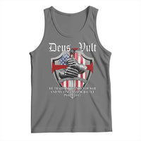 Deus Vult Knights Templar Tank Top He Trains My Hands For War And My Fingers For Battle