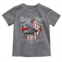 Deus Vult Knights Templar Toddler T Shirt He Trains My Hands For War And My Fingers For Battle