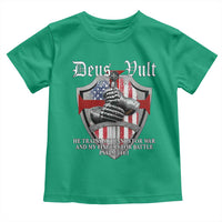 Deus Vult Knights Templar Toddler T Shirt He Trains My Hands For War And My Fingers For Battle