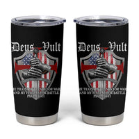 Deus Vult Knights Templar Tumbler Cup He Trains My Hands For War And My Fingers For Battle
