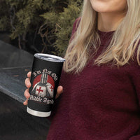 I Am Not Old I Am Middle Aged Funny Templar Knight Tumbler Cup Medieval Ren Fair Humor