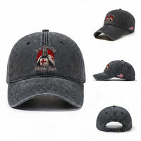I Am Not Old I Am Middle Aged Funny Templar Knight Washed Cotton Baseball Cap Medieval Ren Fair Humor