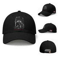 Tummy Hurts Funny Medieval Knight Dark Fantasy Humor Baseball Cap
