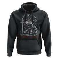 Tummy Hurts Funny Medieval Knight Dark Fantasy Humor Hoodie