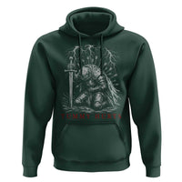 Tummy Hurts Funny Medieval Knight Dark Fantasy Humor Hoodie