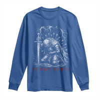 Tummy Hurts Funny Medieval Knight Dark Fantasy Humor Long Sleeve Shirt