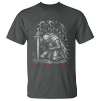 Tummy Hurts Funny Medieval Knight Dark Fantasy Humor T Shirt
