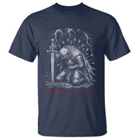 Tummy Hurts Funny Medieval Knight Dark Fantasy Humor T Shirt