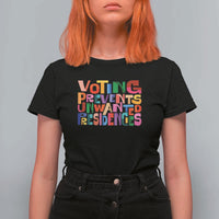 Voting Prevents Unwanted Presidencies T Shirt For Women US Election Political 2024 - Wonder Print Shop