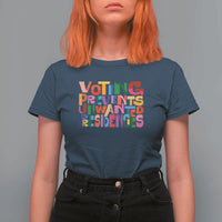 Voting Prevents Unwanted Presidencies T Shirt For Women US Election Political 2024 - Wonder Print Shop