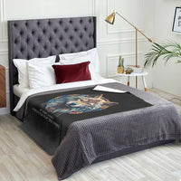 Native Americans Throw Blanket My Spirit Animal A Reflection Of My True Essence Wolf - Wonder Print Shop