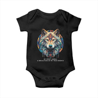 Native Americans Baby Onesie My Spirit Animal A Reflection Of My True Essence Wolf - Wonder Print Shop