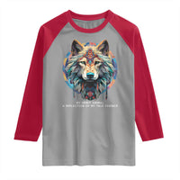 Native Americans Raglan Shirt My Spirit Animal A Reflection Of My True Essence Wolf - Wonder Print Shop