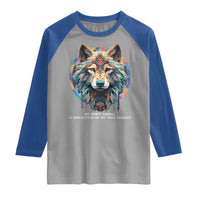 Native Americans Raglan Shirt My Spirit Animal A Reflection Of My True Essence Wolf - Wonder Print Shop