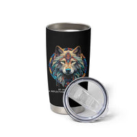 Native Americans Tumbler Cup My Spirit Animal A Reflection Of My True Essence Wolf - Wonder Print Shop