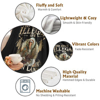 Native American Throw Blanket No One Is Illegal On Stolen Land Eagle Tribe - Wonder Print Shop