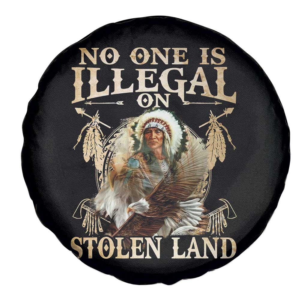 Native American Spare Tire Cover No One Is Illegal On Stolen Land Eagle Tribe - Wonder Print Shop