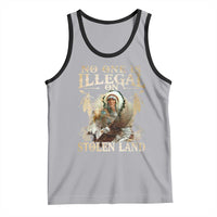 Native American Tank Top No One Is Illegal On Stolen Land Eagle Tribe - Wonder Print Shop