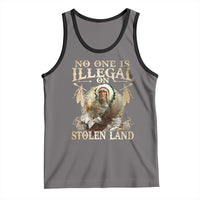 Native American Tank Top No One Is Illegal On Stolen Land Eagle Tribe - Wonder Print Shop