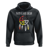 Native American Hoodie Medicine Wheel Dreamcatcher Spirit Animal Paws