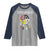 Native American Raglan Shirt Medicine Wheel Dreamcatcher Spirit Animal Paws - Wonder Print Shop