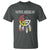 Native American T Shirt Medicine Wheel Dreamcatcher Spirit Animal Paws - Wonder Print Shop
