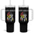 Native American Tumbler With Handle Medicine Wheel Dreamcatcher Spirit Animal Paws - Wonder Print Shop